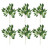 Pack of 6 Faux Silk Artificial Bay Willow Leaf Sprays