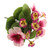 Artificial Pansy Flower Bush pink