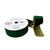 Wired Velvet Ribbon With Gold Edge and Back green