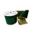 Wired Velvet Ribbon With Gold Edge and Back green