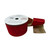 Wired Velvet Ribbon With Gold Edge and Back red