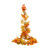 Yellow Orange Faux Silk Autumn Foliage Garland