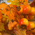 Yellow Orange Faux Silk Autumn Foliage Garland detail