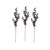 Seasonal Round Berry Stems Grape pack of three