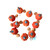 Autumn Velvet Orange Pumpkin Garland