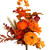 Autumn Velvet Pumpkin, Sunflower and Foliage Pick detail