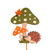 Autumn Hedgehog Wooden Picks