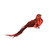 Metallic Glitter Bird On Clip Red