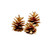 Austriaca Pine Cones gold detail
