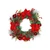 Artificial Pine Wreath With Poinsettia, Baubles, Gold Cones & Berries