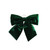 Hanging Satin Festive Bow Green