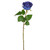 Rose Bud Artificial 44cm Dark Blue Pack of 3 Stems