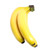 Banana Bunch of 3 Fruit 23cm