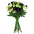 Ranunculus Posy 33cm Aubergine Cream Green