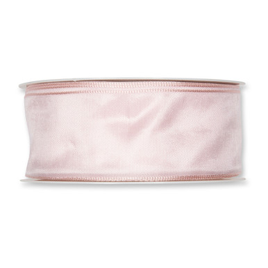 Light pink satin ribbon 40mm x 25m