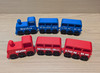 Treinlocomotief met tekst