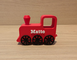 Treinlocomotief met tekst Treinlocomotief met tekst
