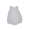 Cameron Girl Bubble  White with Pink Ribbon