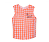 Embroidery Shortall -Orange/White