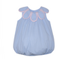 Anna Mae Blue Girl Bubble with Pink Piping