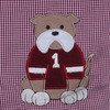 Maroon/White Shortall with Applique