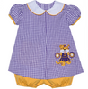 Purple/Gold Bloomer Set with Applique