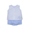 Peyton Diaper Set - Blue Bunnies