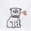 Bulldog w/Flag Red/Black Shortall