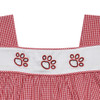 Bulldog Paw Prints Red/Black Unisex Bubble