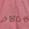 Bulldog Red/Black 4 Logo Dress