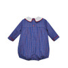 Presley Boy Bubble - Blue Plaid