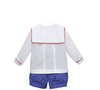Presley Short Set - Blue Plaid
