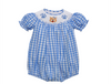Wildcats Blue/White Smocked Bishop Girl Bubble