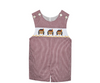 Seminole Garnet/Gold Smocked Shortall