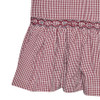 Bulldog Maroon/Gray Smocked Dress