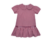 Elephant Crimson/Gray Smocked Dress