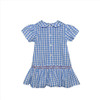 Rebel Red/Blue Smocked Dress