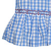 Rebel Red/Blue Smocked Dress