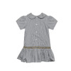Fleur de Lis Black/Gold Smocked Dress