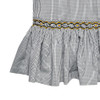 Fleur de Lis Black/Gold Smocked Dress
