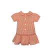 Tiger Orange/Purple Smocked Dress