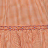 Tiger Orange/Purple Smocked Dress
