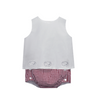 Crimson/Gray Diaper Set