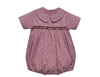 Gamecock Black/Garnet Smocked Boy Bubble