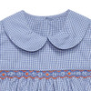 Tiger Navy/Orange Smocked Girl Bubble