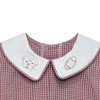 Bulldog Maroon/Gray Romper