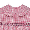 Razorback Red/White Smocked Girl Dress