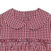 Elephant Crimson/Gray Smocked Dress