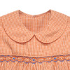 Gator Orange/Blue Smocked Dress