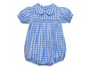 Wildcats Blue/White Smocked Girl Bubble